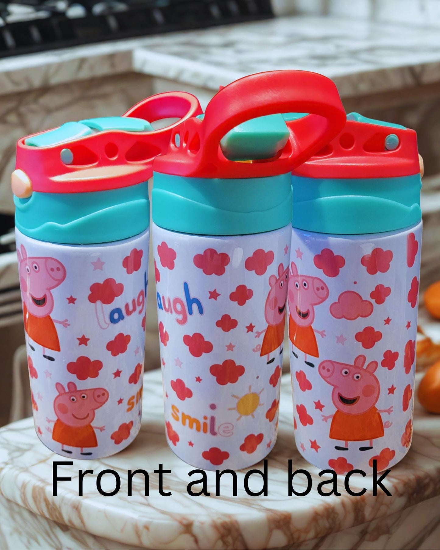 Kid favorite cartoon Sippy Cup: Leakproof 12 oz Kids Water Bottle