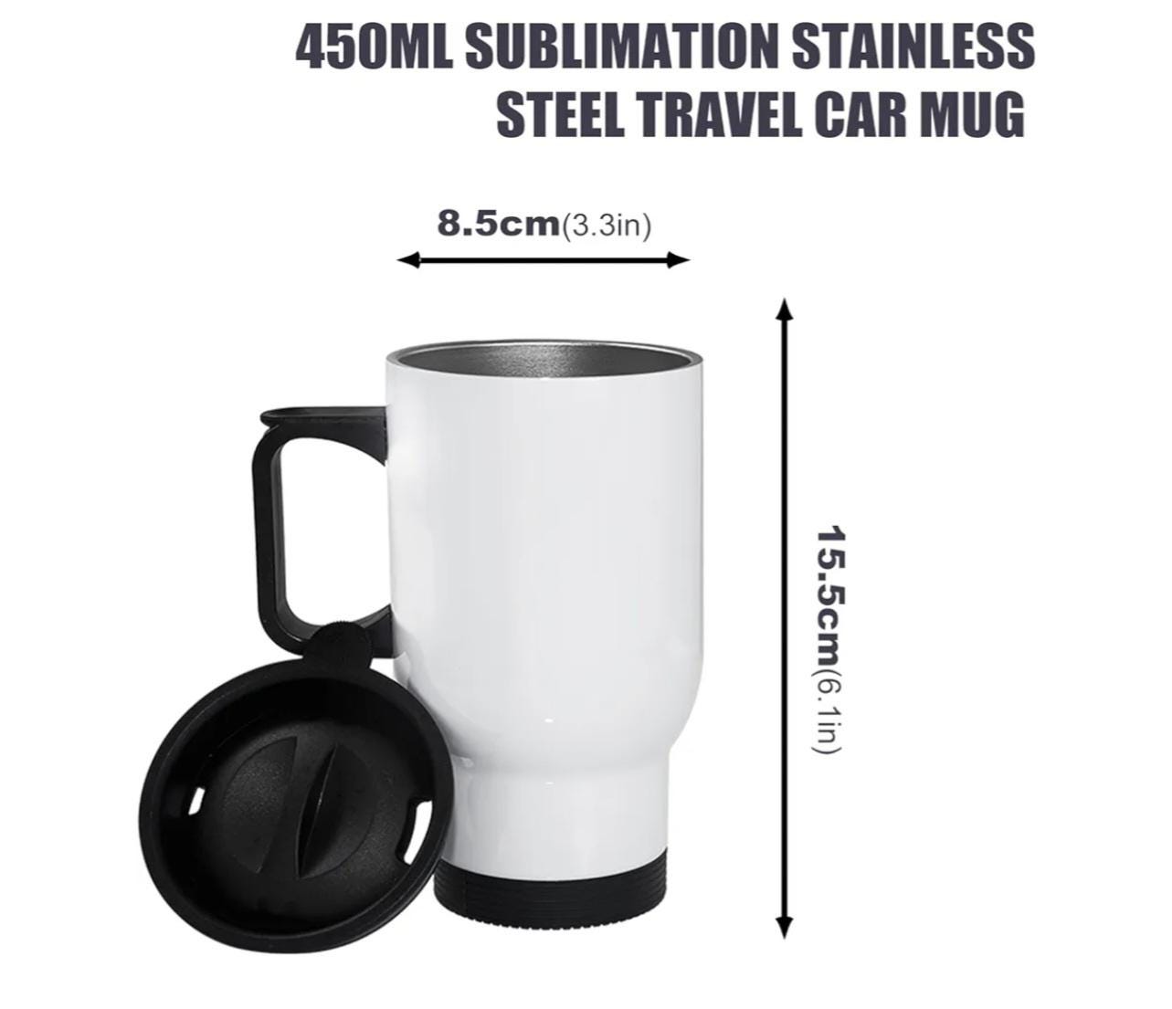 Inspired Personalized Stainless Steel Travel Mug – 15oz (450ml)