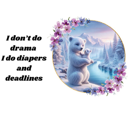 Personalized Mama Bear Coffee Mug: Funny Mom Quote, 15 oz Ceramic