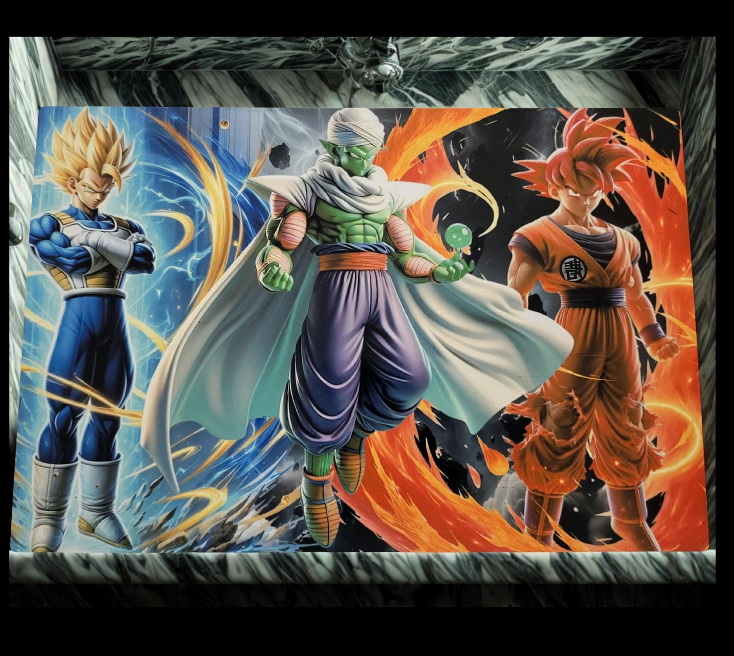 Personalized Anime Inspired Glass Cutting Board – 11x7.8 inch Tempered Glass (Sublimated)