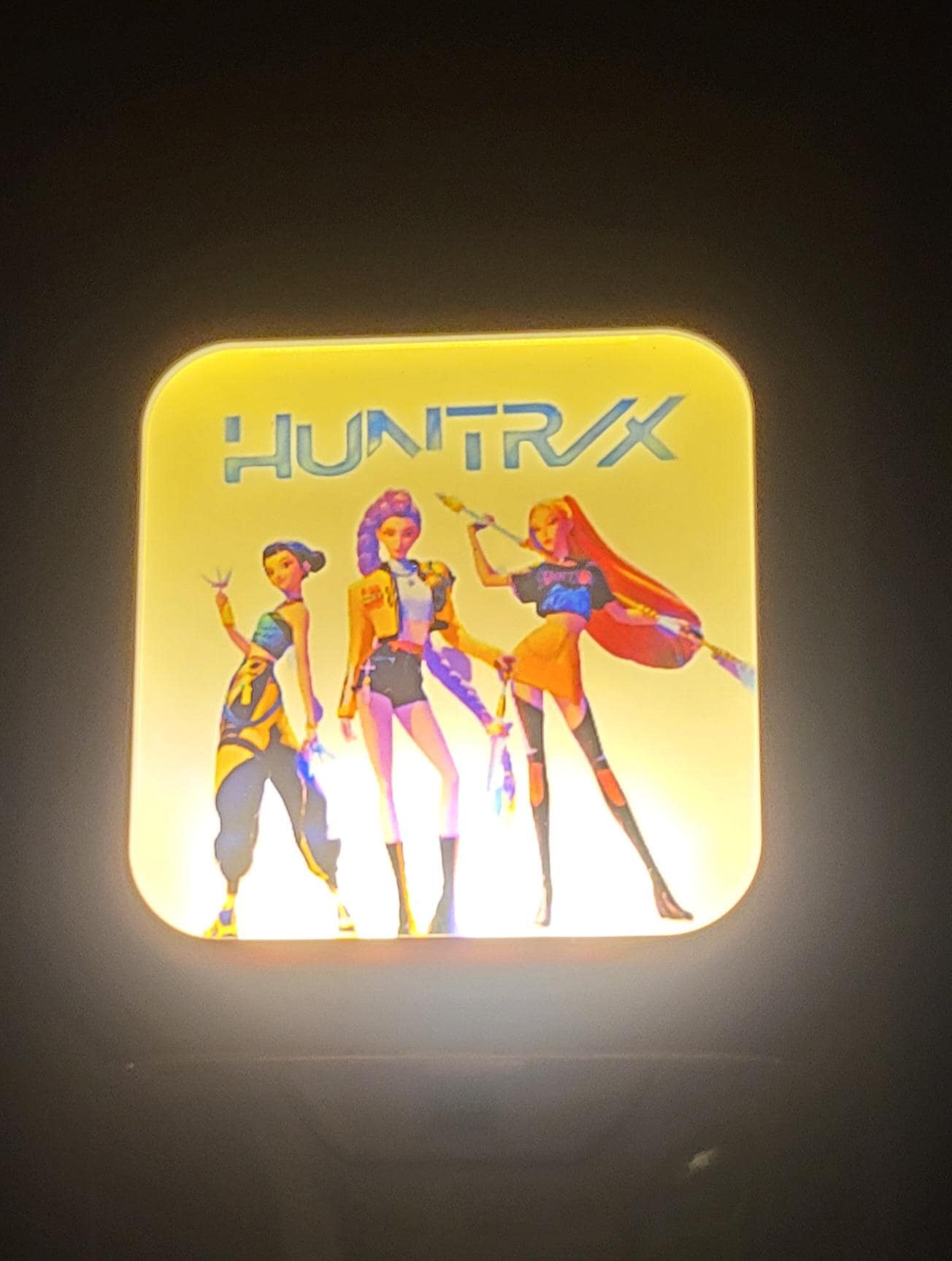 Custom Photo Night Light | Personalized Sublimation Plug-In Light with Auto On/Off Sensor | Bedroom, Kids Room, Hallway Gift Huntrix