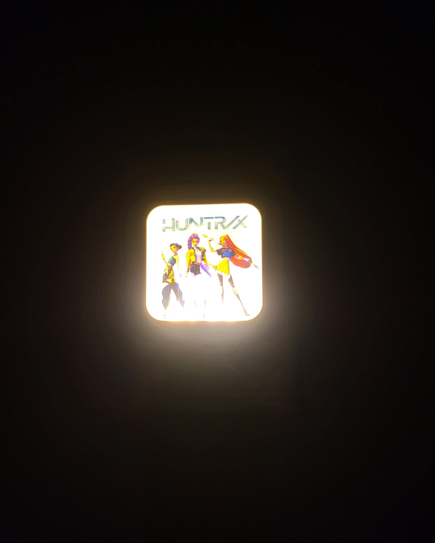 Custom Photo Night Light | Personalized Sublimation Plug-In Light with Auto On/Off Sensor | Bedroom, Kids Room, Hallway Gift Huntrix