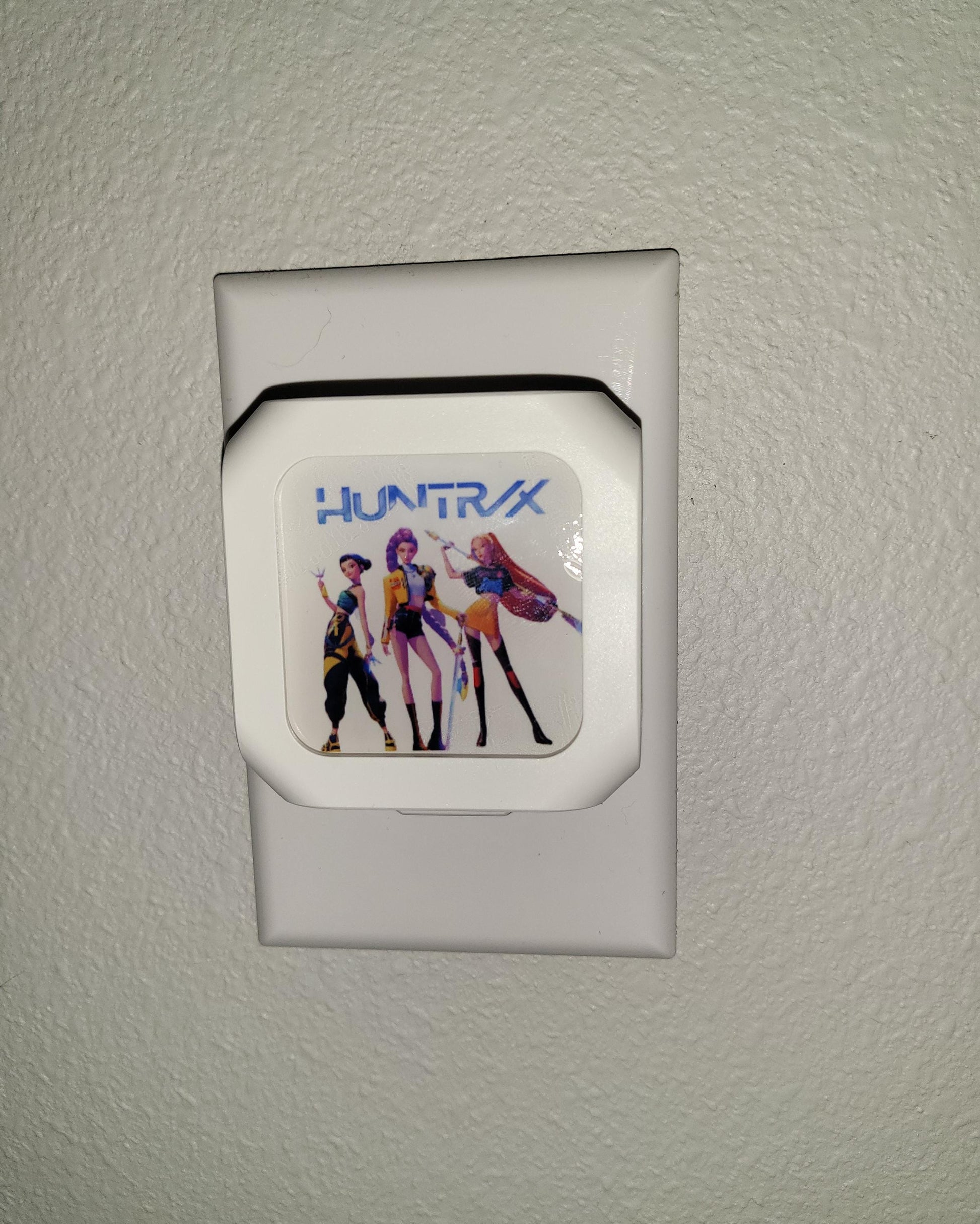 Custom Photo Night Light | Personalized Sublimation Plug-In Light with Auto On/Off Sensor | Bedroom, Kids Room, Hallway Gift Huntrix