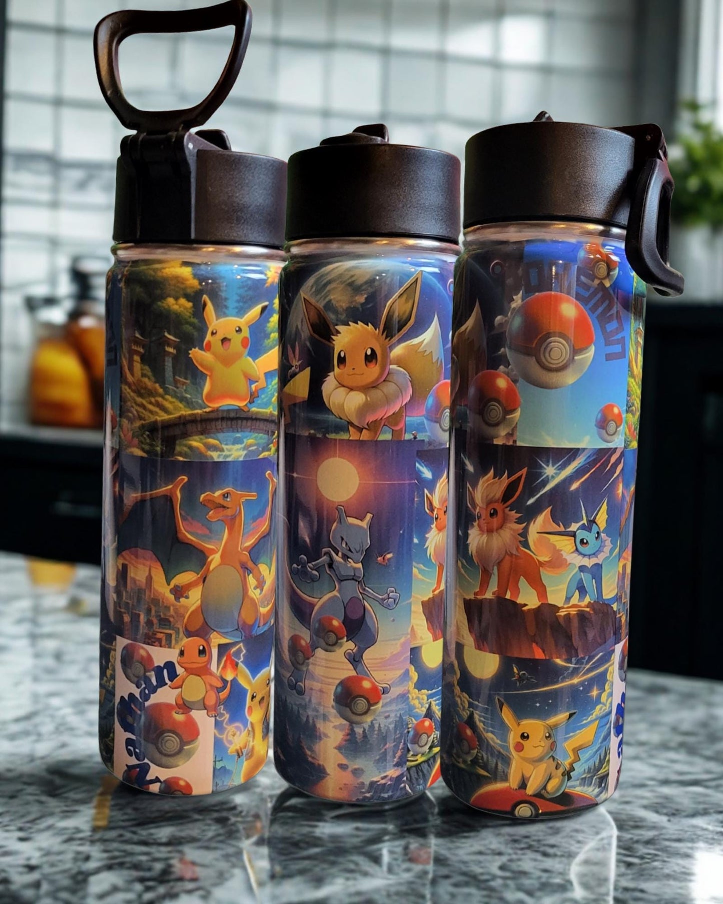 Choose your Anime inspired Water Bottle – 22oz Stainless Steel Sublimation Bottle with Lid!