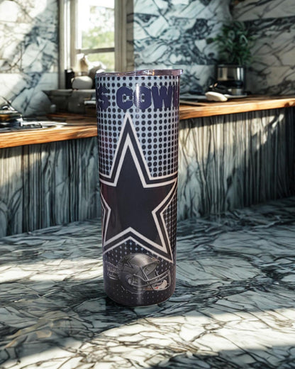 Dallas Cowboys Water Bottle 20- 22oz Stainless Steel Sports Tumbler