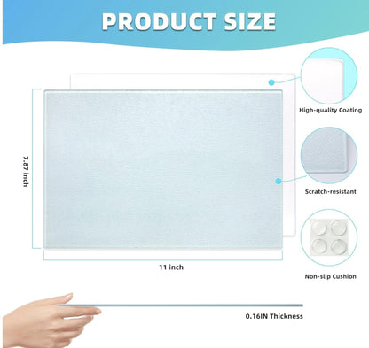 Personalized Anime Inspired Glass Cutting Board – 11x7.8 inch Tempered Glass (Sublimated)