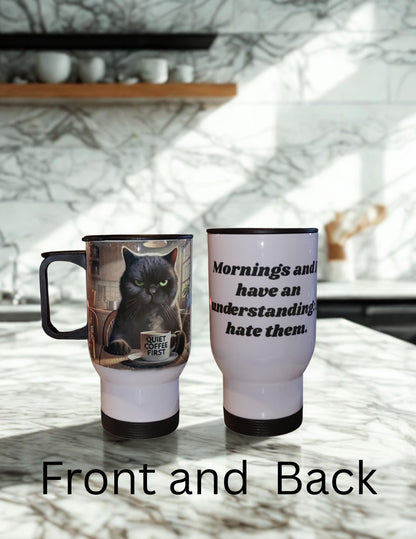 Catitude coffee Mugs: Sassy Ceramic Cup for Cat Lovers and atitude.