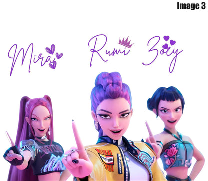 Huntrix Water Bottle – Front and Back Design 20oz or 22oz