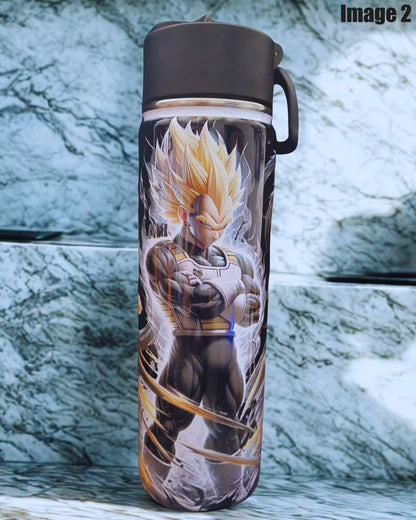 Personalized Anime Water Bottle – 22oz Stainless Steel Anime Drinkware (Anime images options listed)