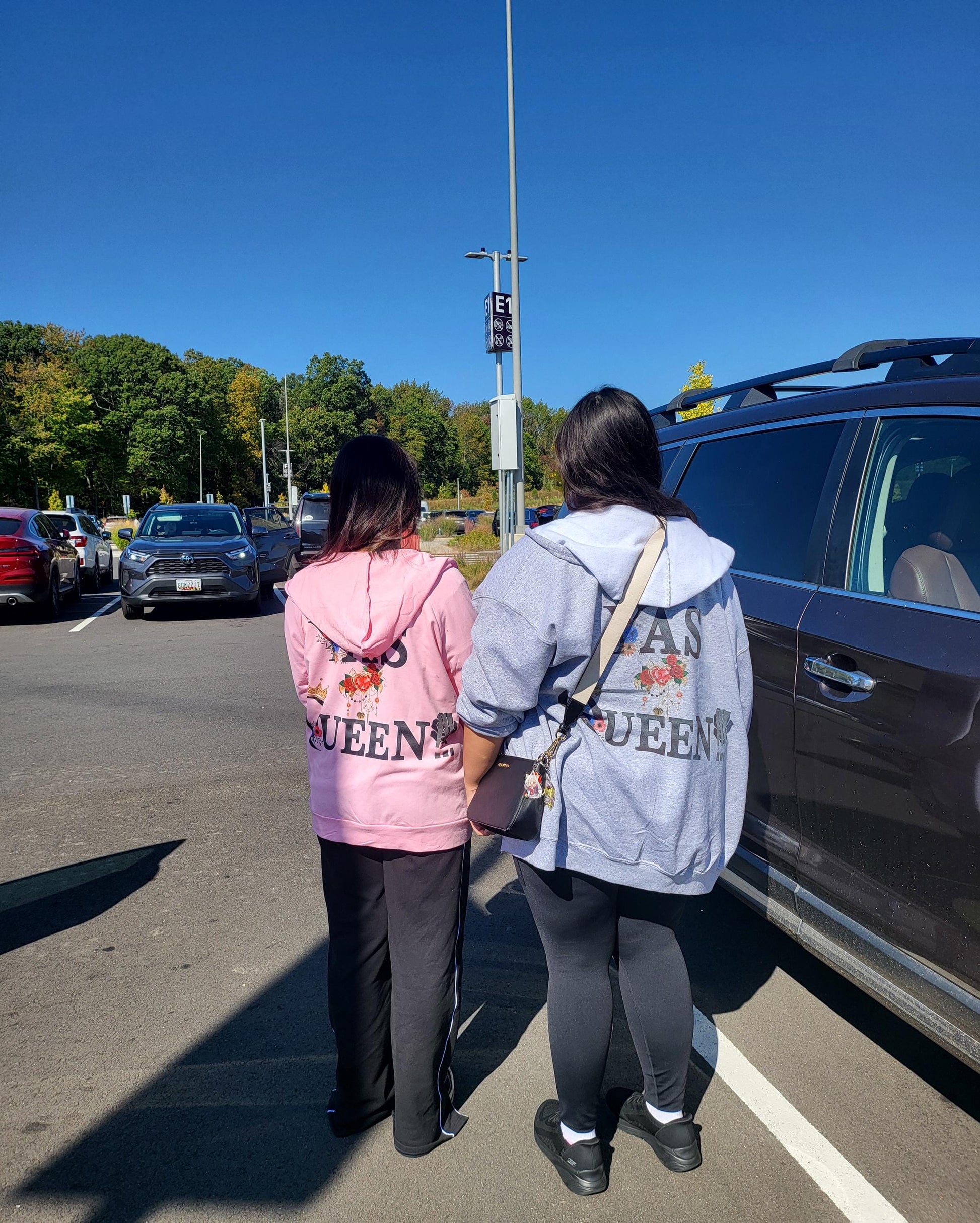 YAS QUEEN Floral Zip-Up Hoodie