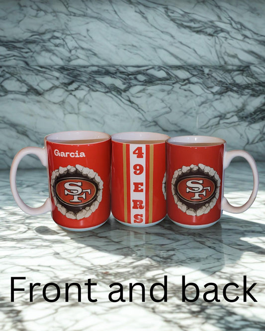 San Francisco 49ers “Forever Faithful” Coffee Mug – Gift for Fans, Moms, Dads, & More