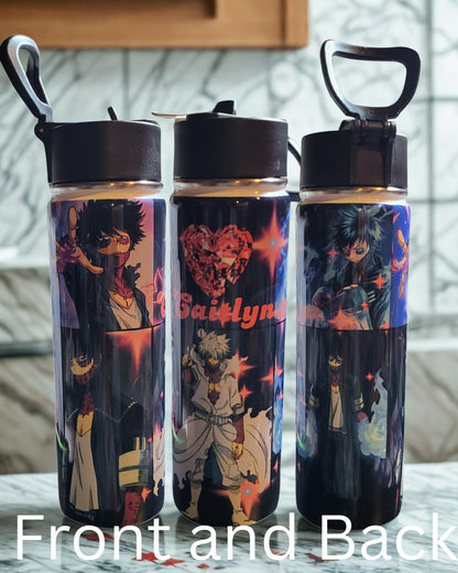 Choose your Anime inspired Water Bottle – 22oz Stainless Steel Sublimation Bottle with Lid!