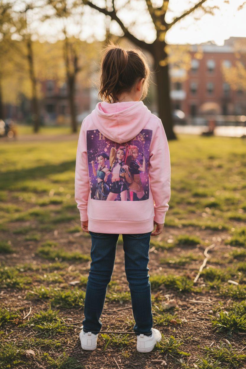 Huntrix Graphic Hoodie – Trendy Pop-Star Style zip up