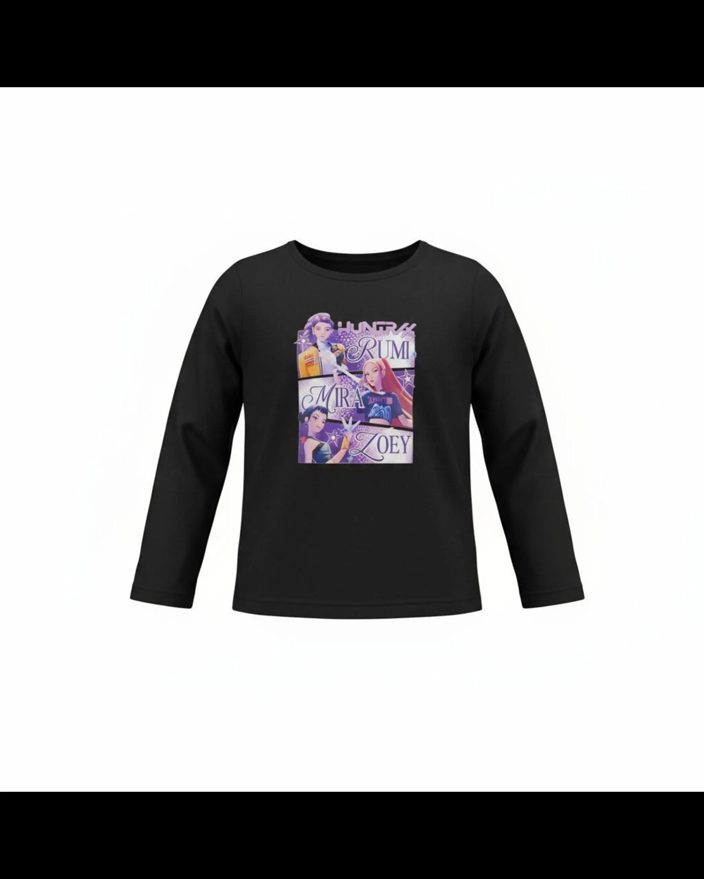 Show off your style with this  long sleeve shirt featuring Kpop HUNTRIX