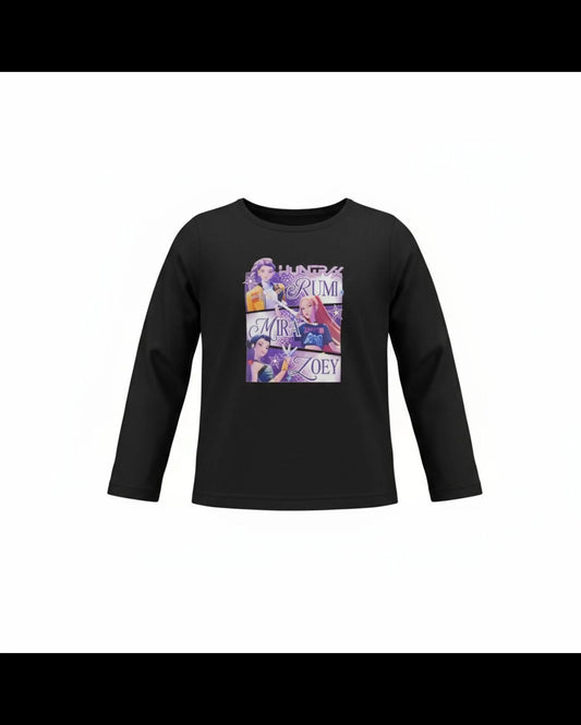 Show off your style with this  long sleeve shirt featuring Kpop HUNTRIX