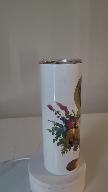 Cute Floral Tumbler – 20 oz - 22 OZ  Skinny Sublimation Tumbler | Spring & Easter Gift
