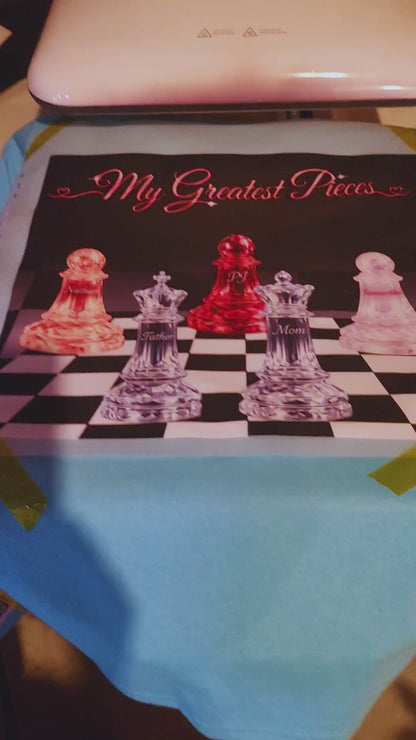 My Greatest Pieces – Personalized Family Chess Shirt