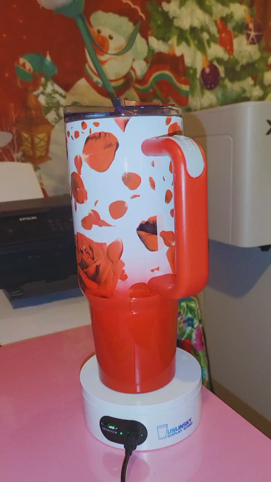 Rose Romance/ Valentines day 40oz Travel Tumbler
