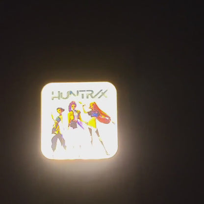 Custom Photo Night Light | Personalized Sublimation Plug-In Light with Auto On/Off Sensor | Bedroom, Kids Room, Hallway Gift Huntrix